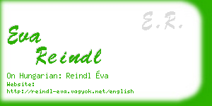 eva reindl business card